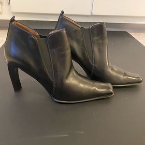 Joan & David Circa - Women’s Square Toed Black Booties